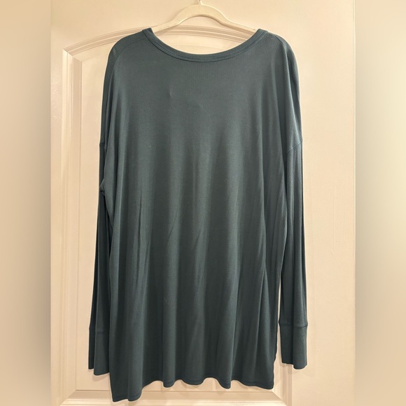 American Eagle Outfitters Long-Sleeve Henley Top - Green - Picture 6 of 6
